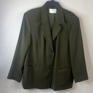 Claiborne‎ Dark Green Women's Suit Jacket